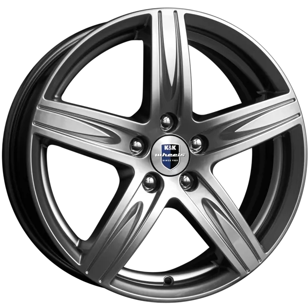 Диск литой R16 6.5J 5x114.3/67.1 ET45 КИК Андорра алмаз черный 4924