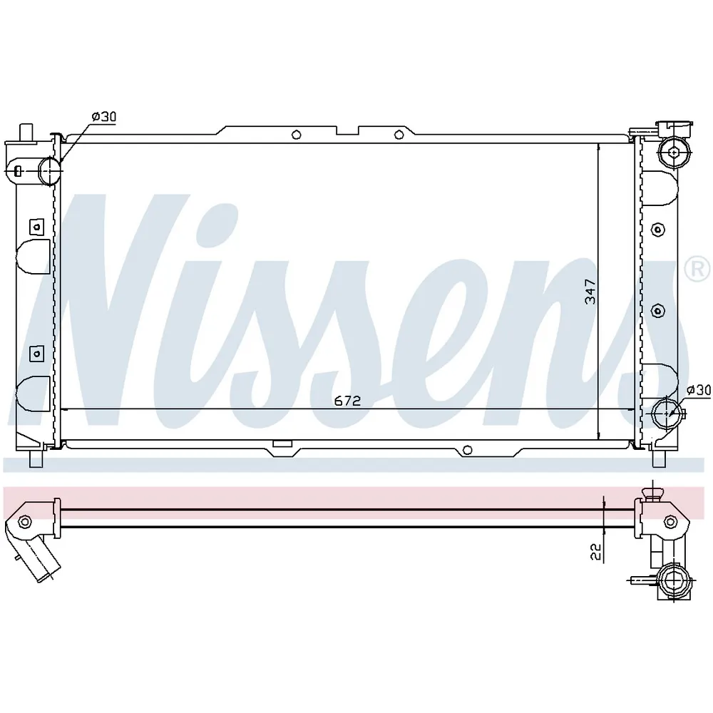 Радиатор MAZDA 323 F (BA) 1.5/1.8 MT 94-98 62382A NISSENS 62382A
