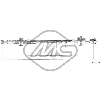 Трос газа ESCORT 1,6I Metalcaucho 81910