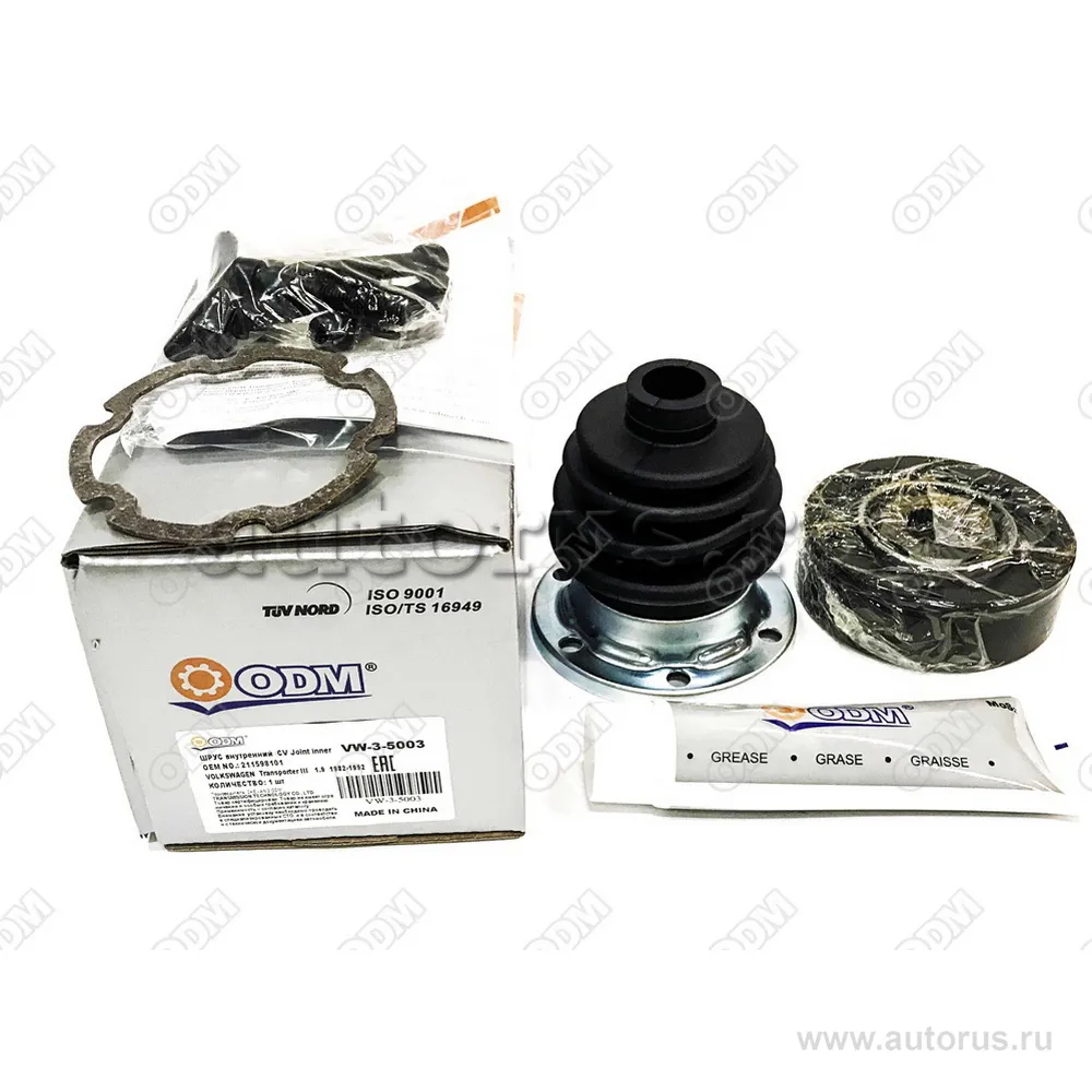 ШРУС внутренний (к-кт) VOLKSWAGEN TRANSPORTER T2/T3 1.6-2.1(2.1)Бензин Дизель 1967-1992 ODM VW35003