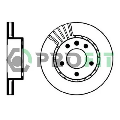 Диск тормозной OPEL OMEGA A 88-94 FRONT PROFIT 5010-0188-1