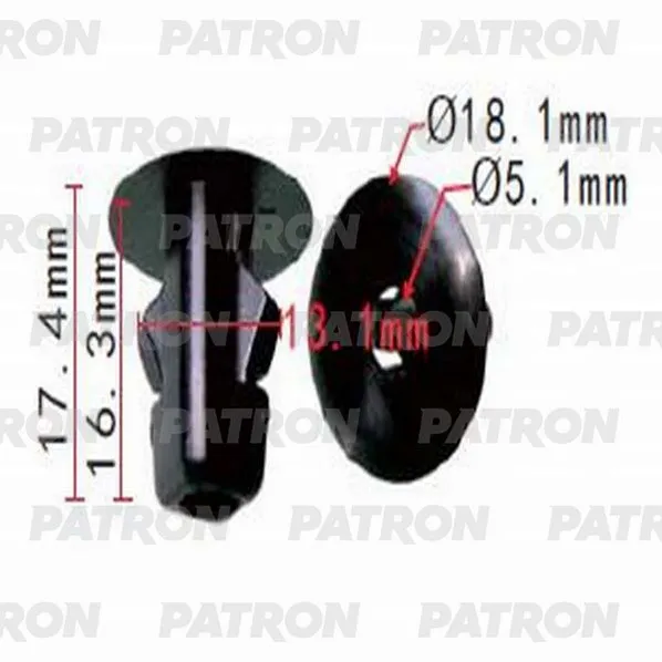 Фиксатор пластиковый Citroen,Peugeot,Renault применяемость: защита PATRON P37-0931