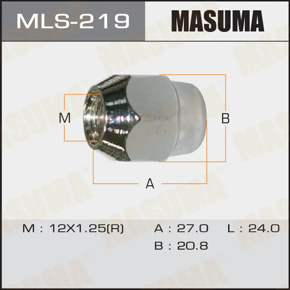 Гайка 12x1,25 MASUMA MLS-219