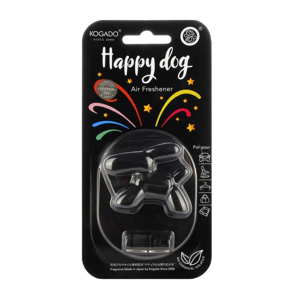 Ароматизатор полимерный Kogado Happy Dog на кондиционер Black Ice KOGADO 3311