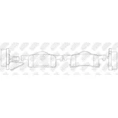 Колодки дисковые з. ford expedition, lincoln navigator 03 NIBK PN0620