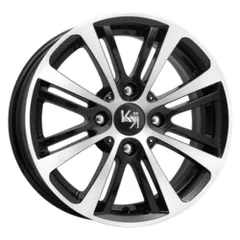 Диск литой R15 6.5J 4x114.3/67.1 ET40 КИК Беринг алмаз черный 28557