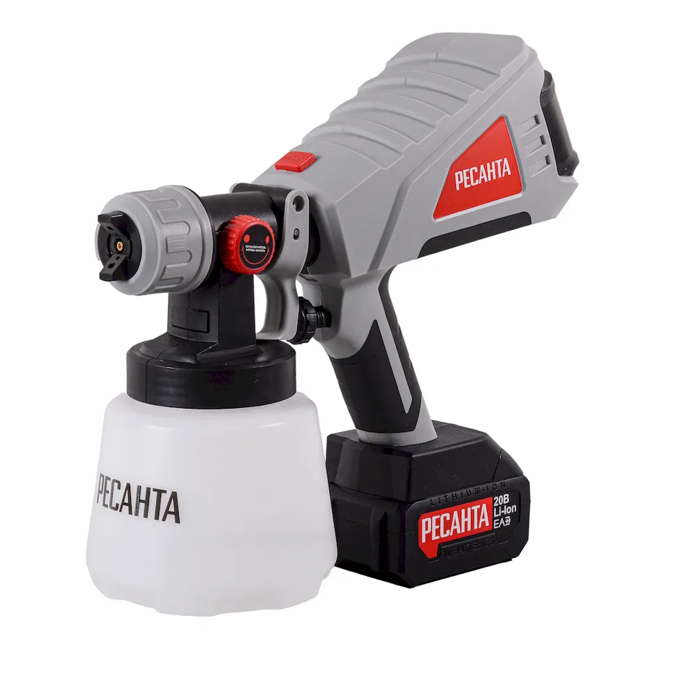 Краскопульт аккумуляторный АКП-20Li (в комплекте 1 АКБ и ЗУ) Ресанта, Ресанта 75/17/3