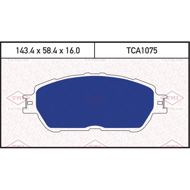Колодки тормозные дисковые передние LEXUS ES 91-> TATSUMI TCA1075