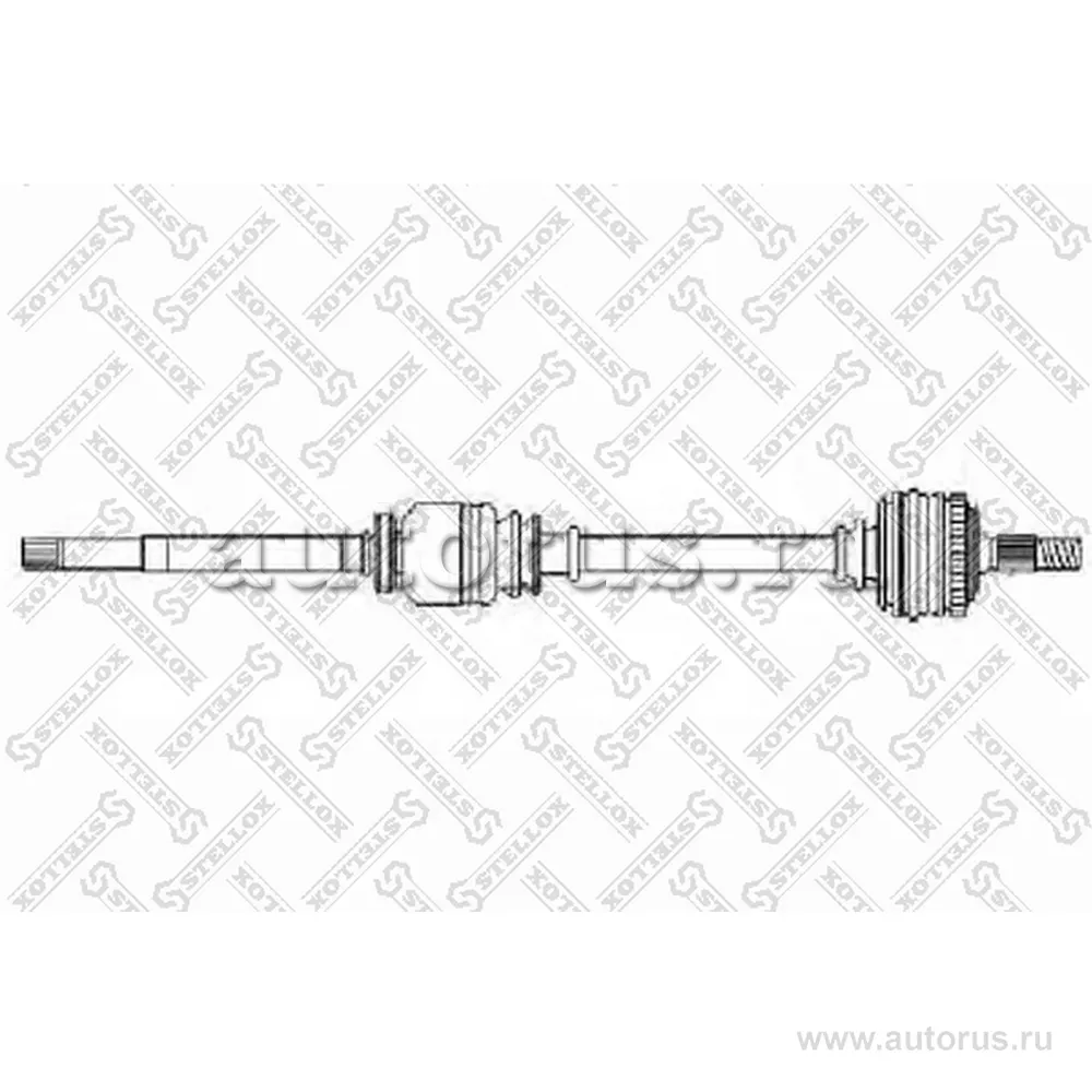 Привод правый 910mm, 21734 Peugeot 307 1.4/1.6 00> STELLOX 158 1765-SX