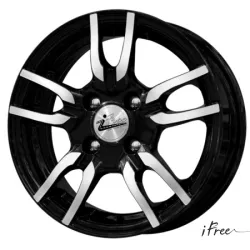 Диск литой R13 5J 4x98/58.6 ET35 IFREE Стерлинг Блэк Джек 13801