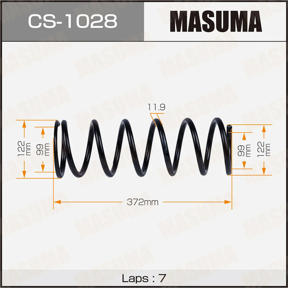 Пружина задняя TOYOTA CHASER MASUMA CS-1028