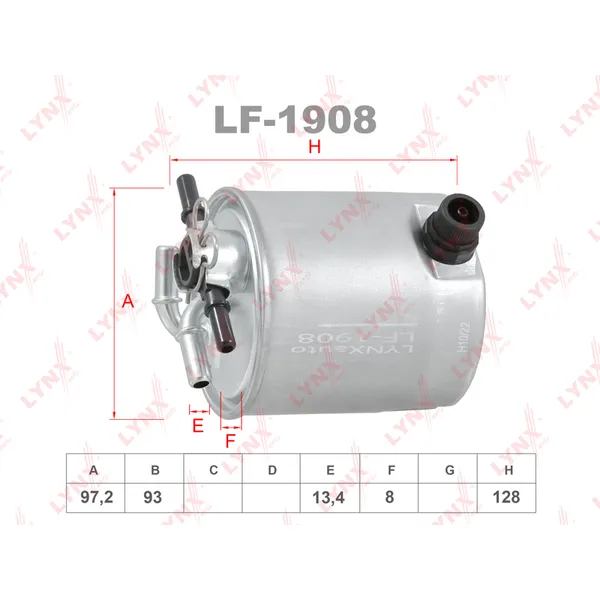 Фильтр топливный LYNXauto LF-1908