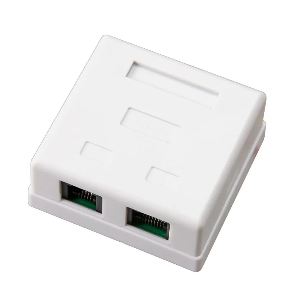 Розетка комбинированная внешняя, RJ-45(8P-8C) + RJ-11(6P-4C), UTP неэкранированная REXANT 03-0120