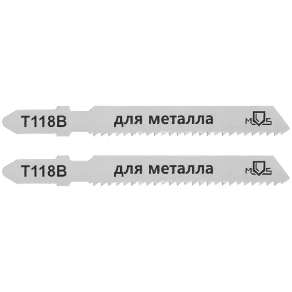 Полотна для эл. лобзика, T118B, по металлу, HSS, 75 мм,  2 шт. MOS 40821М