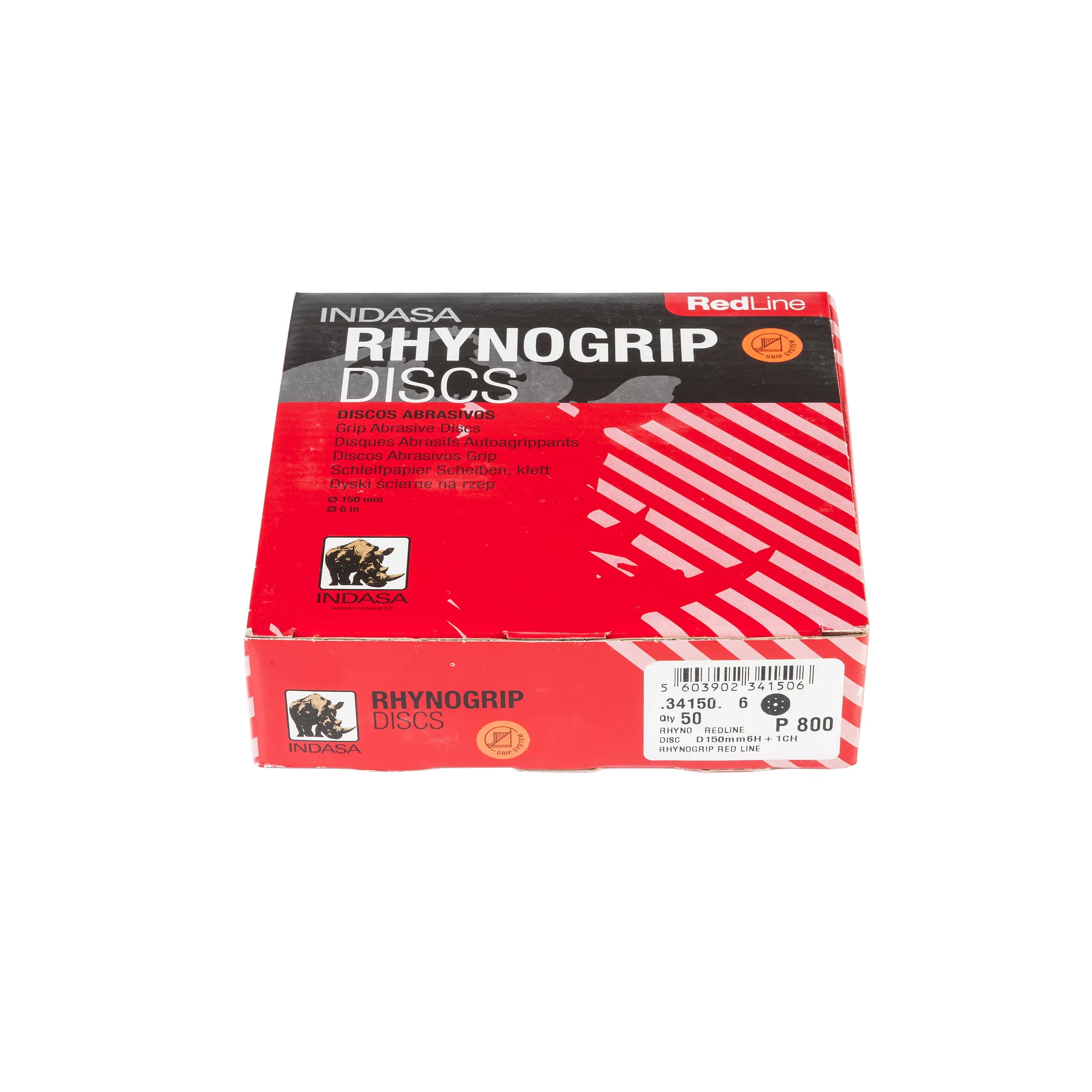 Круг RHYNOGRIP (6H+1CH) D150мм Р800 (1уп.х50шт) Indasa 34150