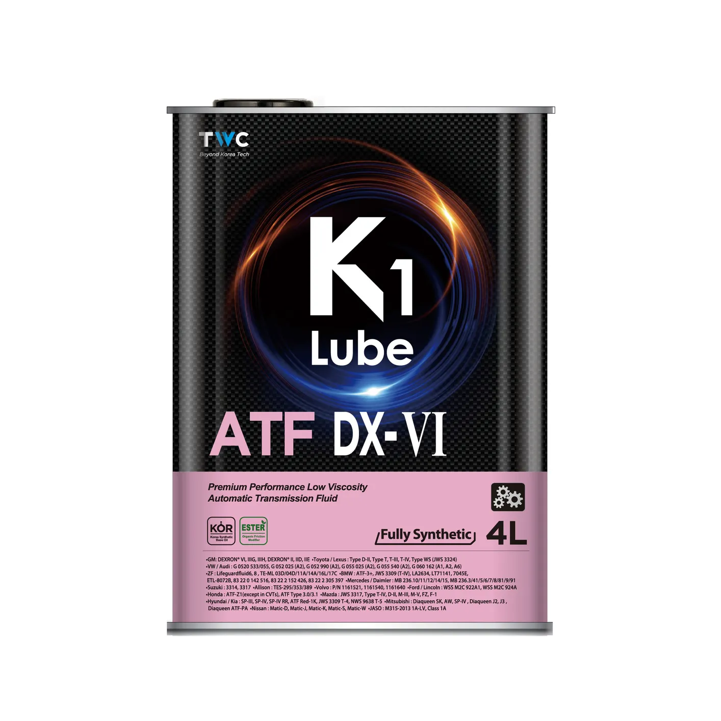 Масло трансмиссионное K1 Lube ATF DX-VI 4L K1 LUBE K425244TW1