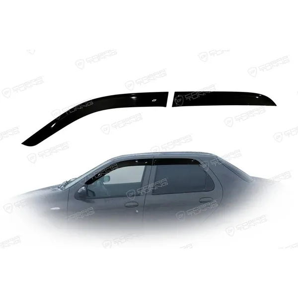 Дефлектора на окна Fiat Albea Sd 2007-2012EuroStandard деф.окон Cobra Tuning FE20107