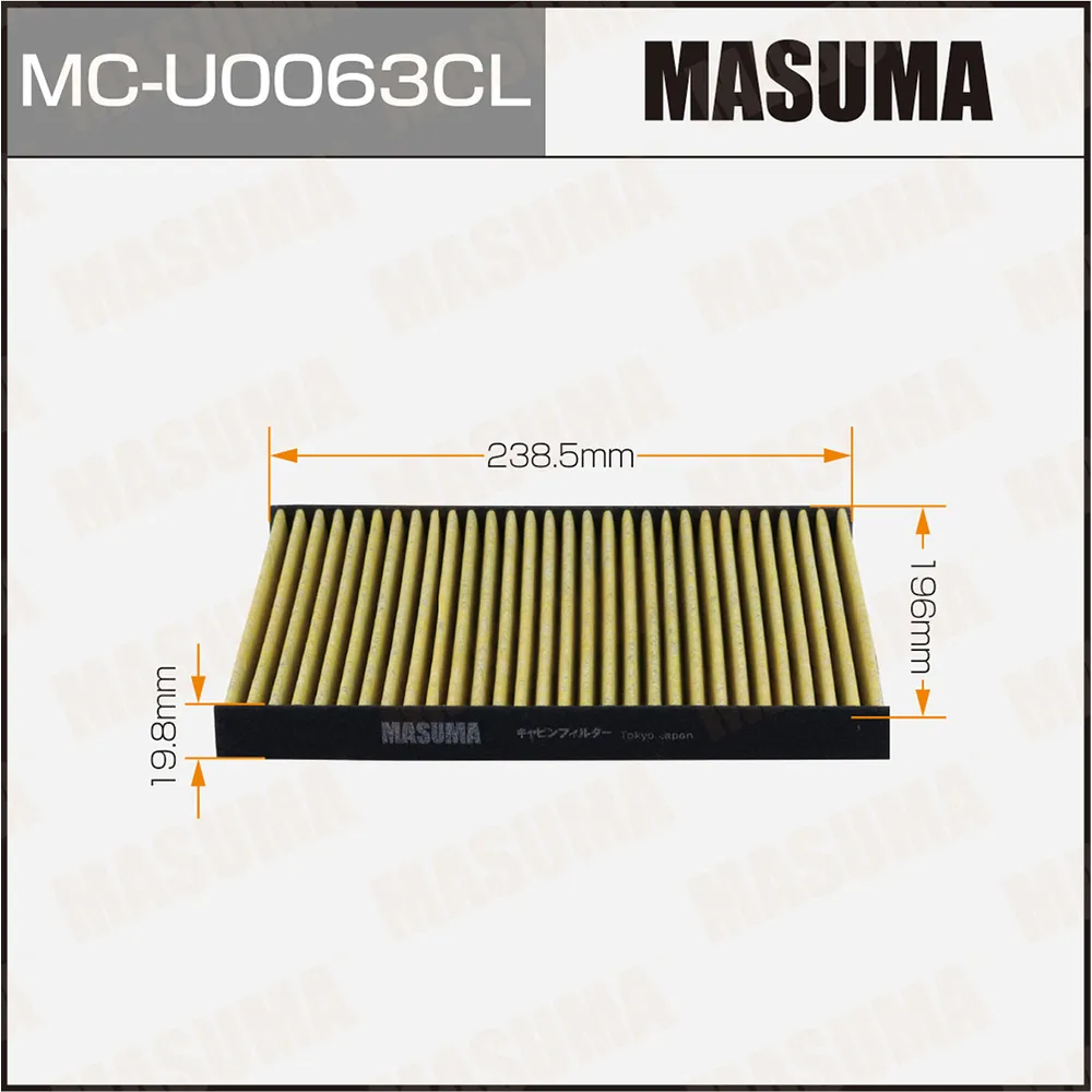 Фильтр салона JEEP WRANGLER 18- MASUMA MCU0063CL