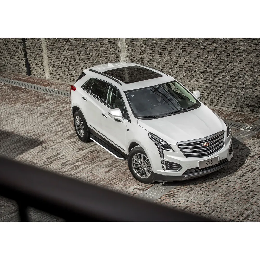 Порог-площадка Premium A193ALP + комплект крепежа, RIVAL, Cadillac XT5 2017- Cadillac XT5 A193ALP.0801.1