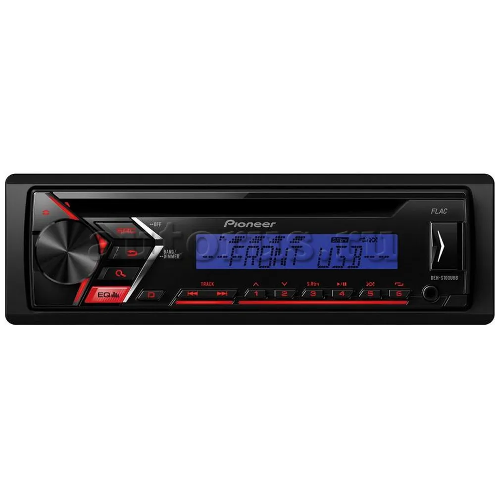 Автомагнитола PIONEER DEH-S100UBB, 4x50 Вт., USB, MP3, CD, Android