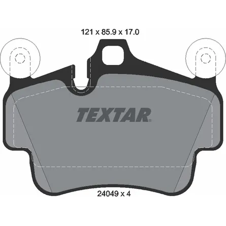 Комплект колодок дисковых TEXTAR 2404901
