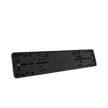 Рамка под номерной знак черная безрамочная пластиковая RCS RCS Light Black