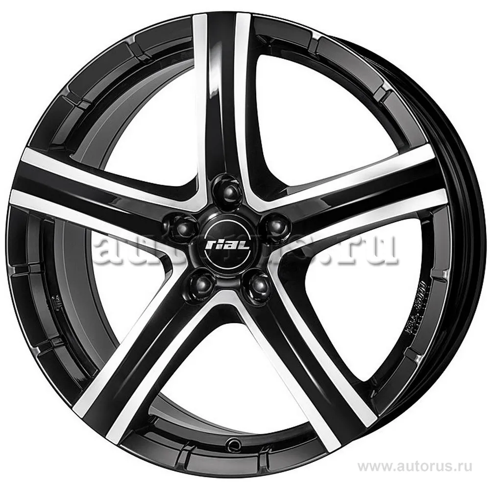 Диск литой R18 8J 5x120/72.6 ET45 Rial Quinto Diamond Black Front Polished QU80845W331