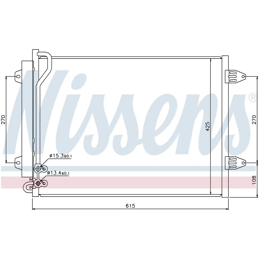 Радиатор кондиционера NISSENS 94831