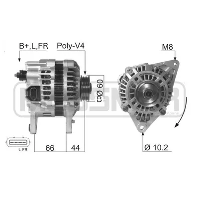 Генератор 14V 85A ERA 210624