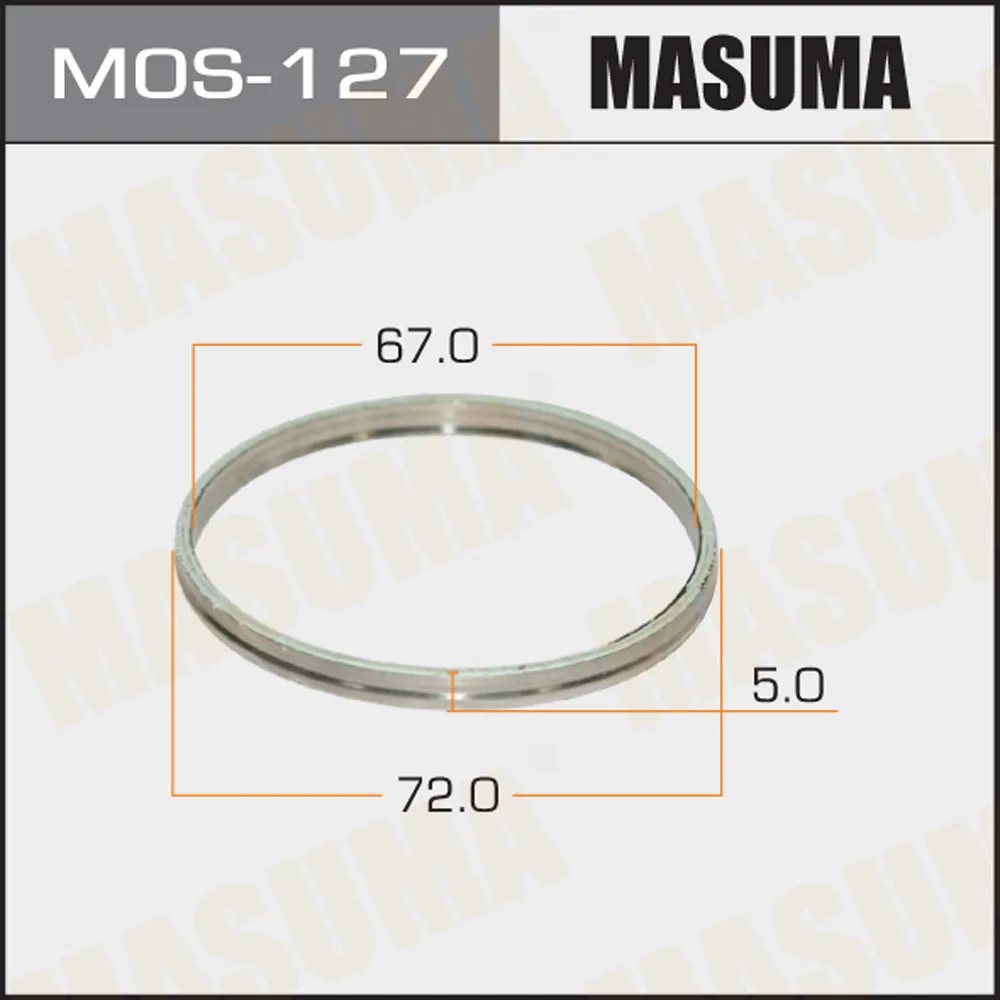 Кольцо глушителя 67Х72 MASUMA MOS127