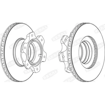 Диск тормозной 324 30 120,5 BERAL BCR209A