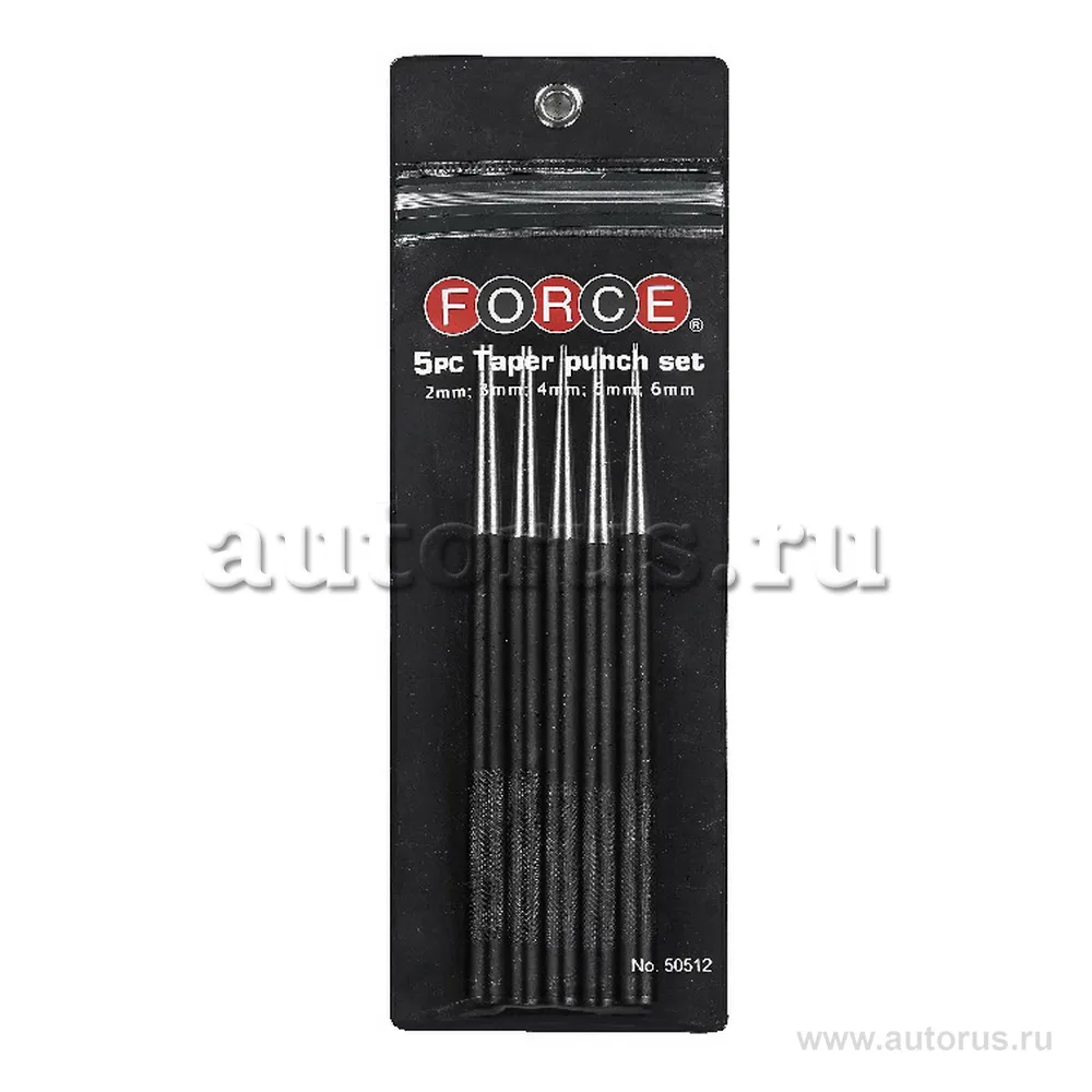 Набор бородков 5 пр.ов, 2, 3, 4, 5, 6 FORCE 50512