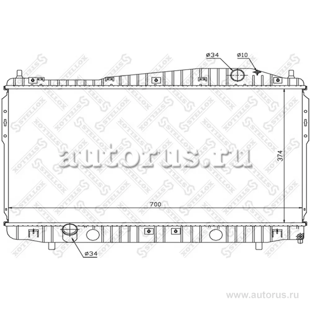 Радиатор системы охлаждения Chevrolet Epica 2.0/2.5 06> STELLOX 10-25681-SX