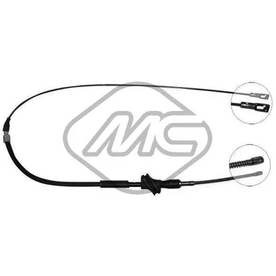 Трос ручника 80 ALL (DRUM BRAKE) DX-RH Metalcaucho 80550