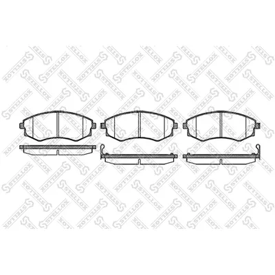 Колодки дисковые п. Nissan Primera 1.6i/2.0D 90-98,Hyundai Sonata 1.8-2.4 88-93 STELLOX 329012_SX