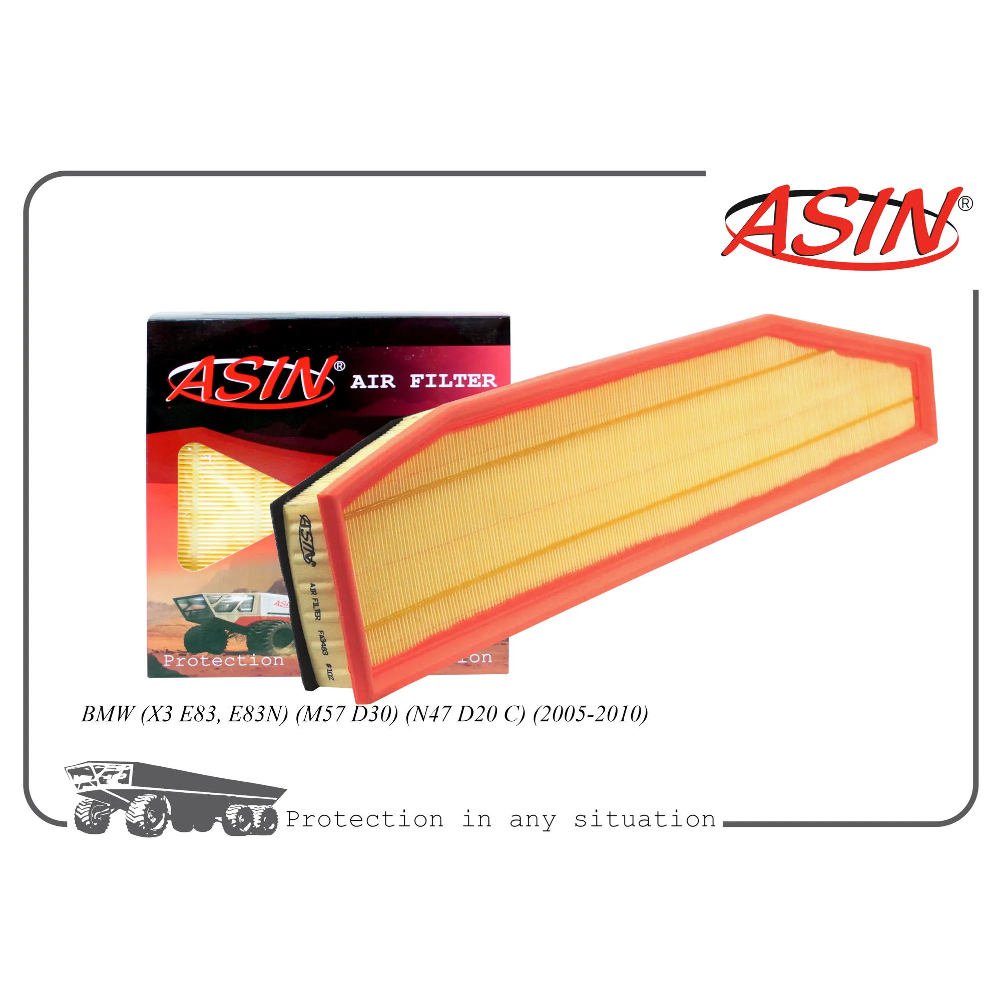 Фильтр воздушный 13713428558/ASIN.FA3483 ASIN ASIN ASINFA3483