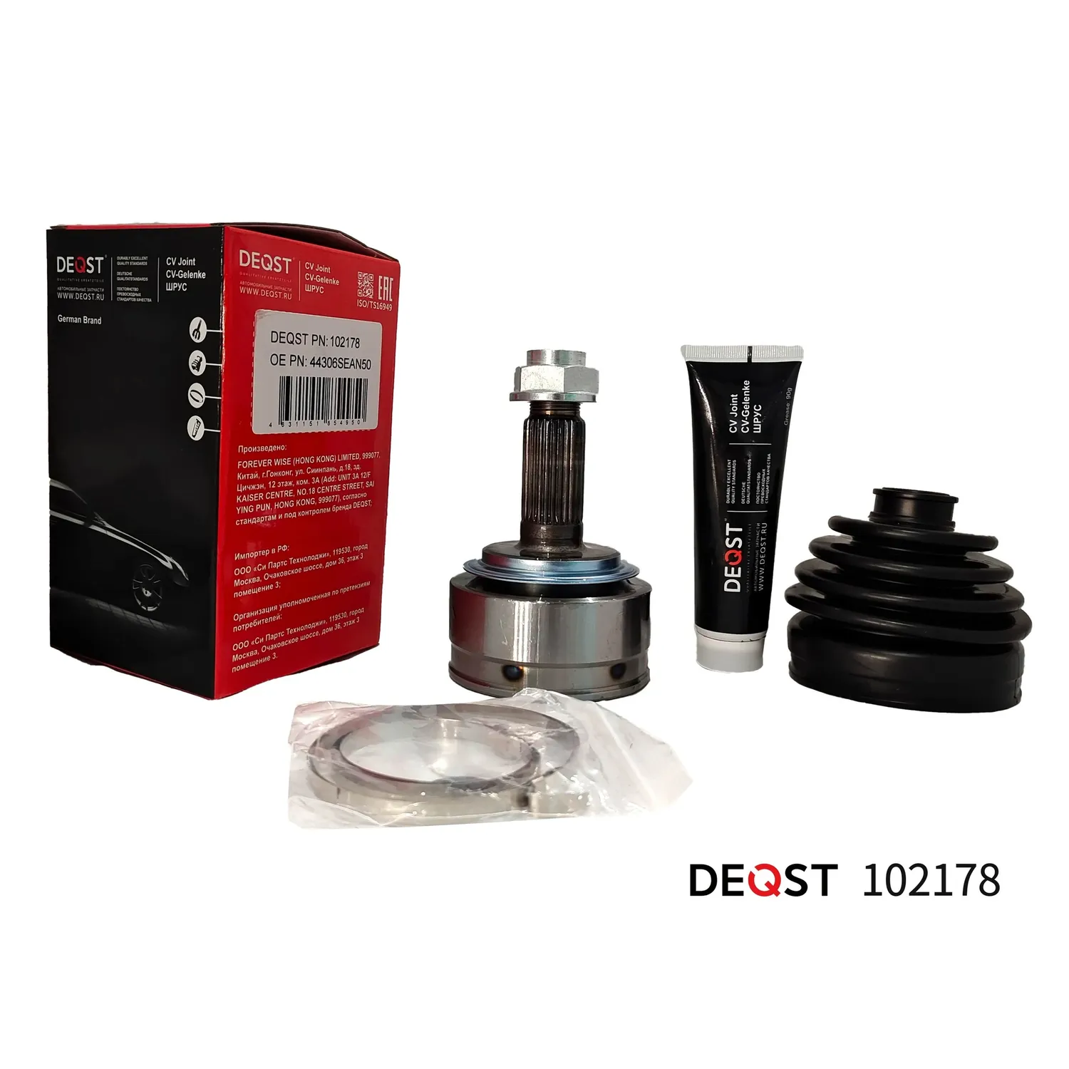 ШРУС. нар. HONDA CR-V/ACCORD 2.0/2.4 02-06. DEQST 102178