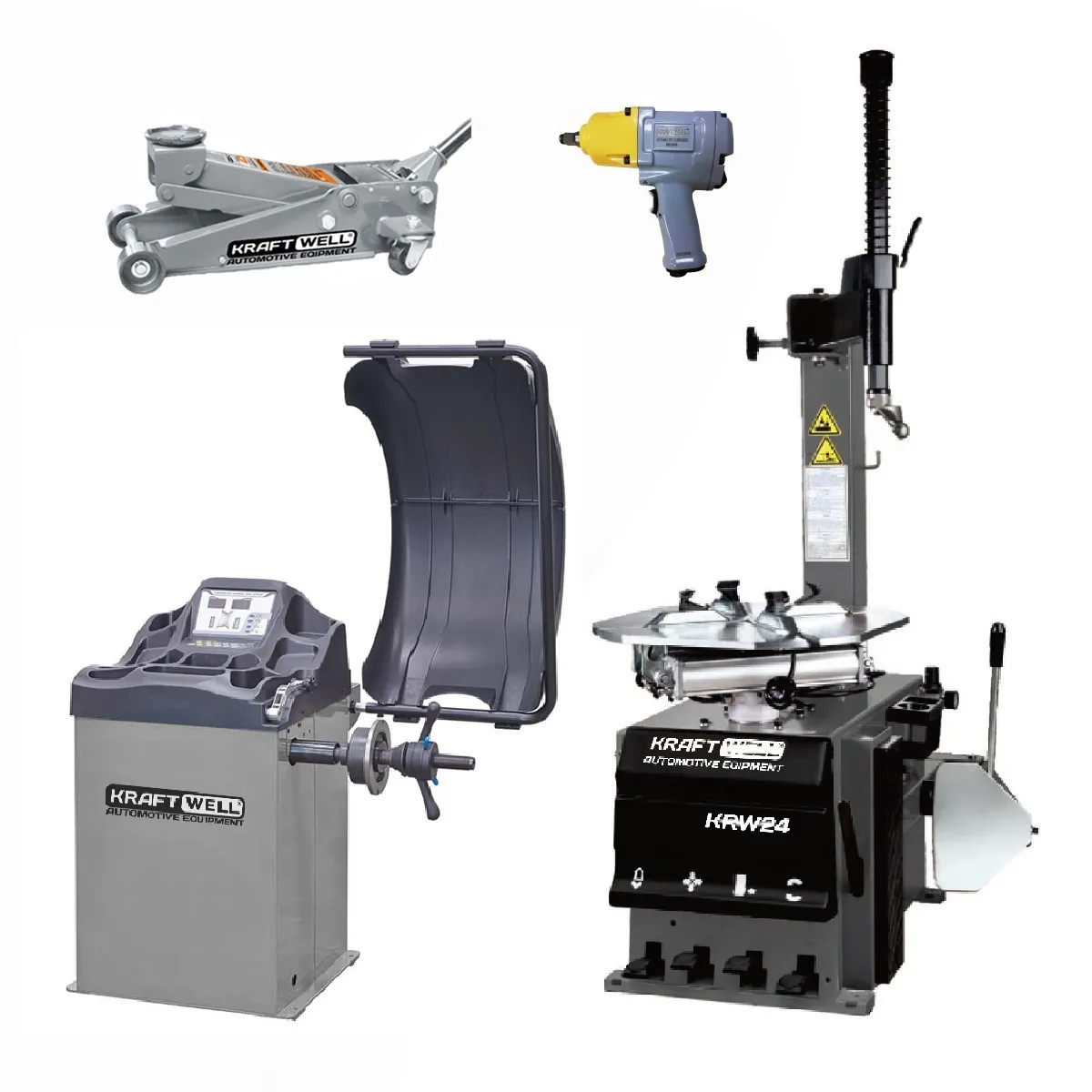 Комплект шиномонтажа БЮДЖЕТНЫЙ KraftWell KRW24+KRW240