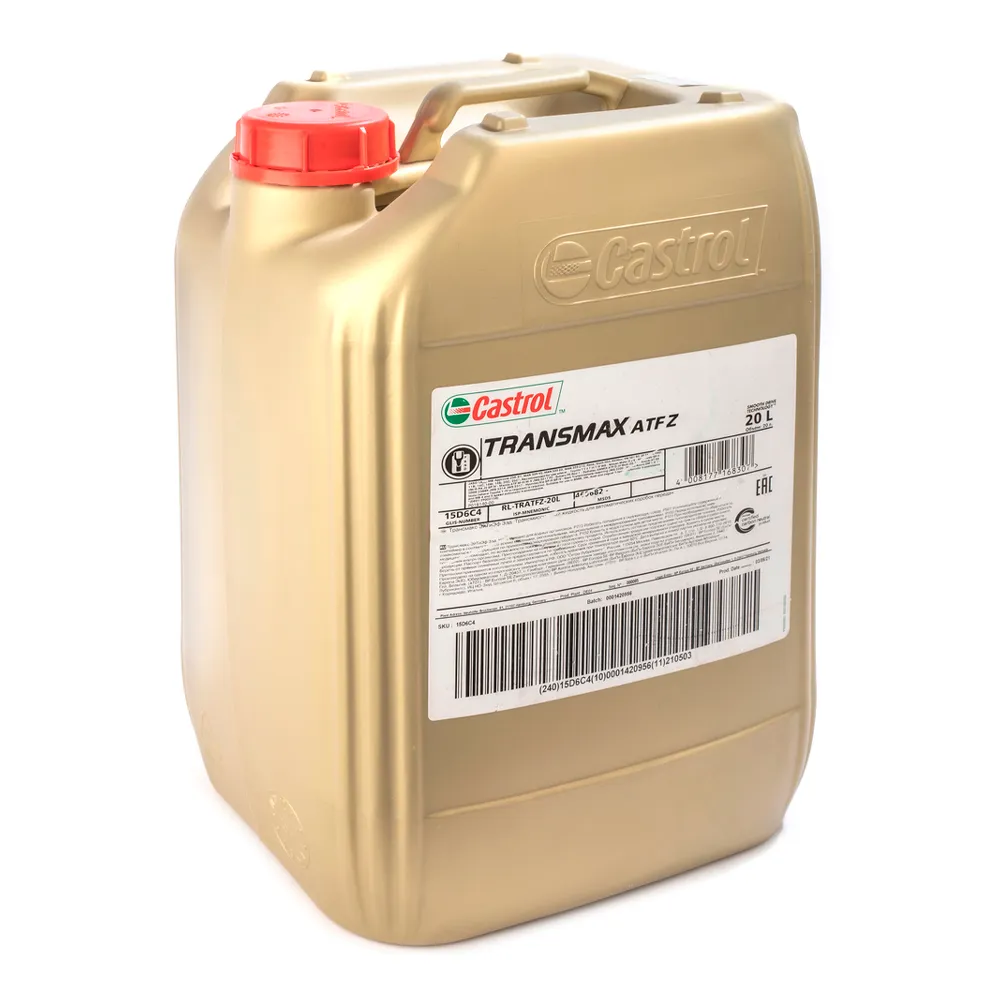 Масло трансмиссионное Castrol TRANSMAX ATF Z 20 л 15D6C4