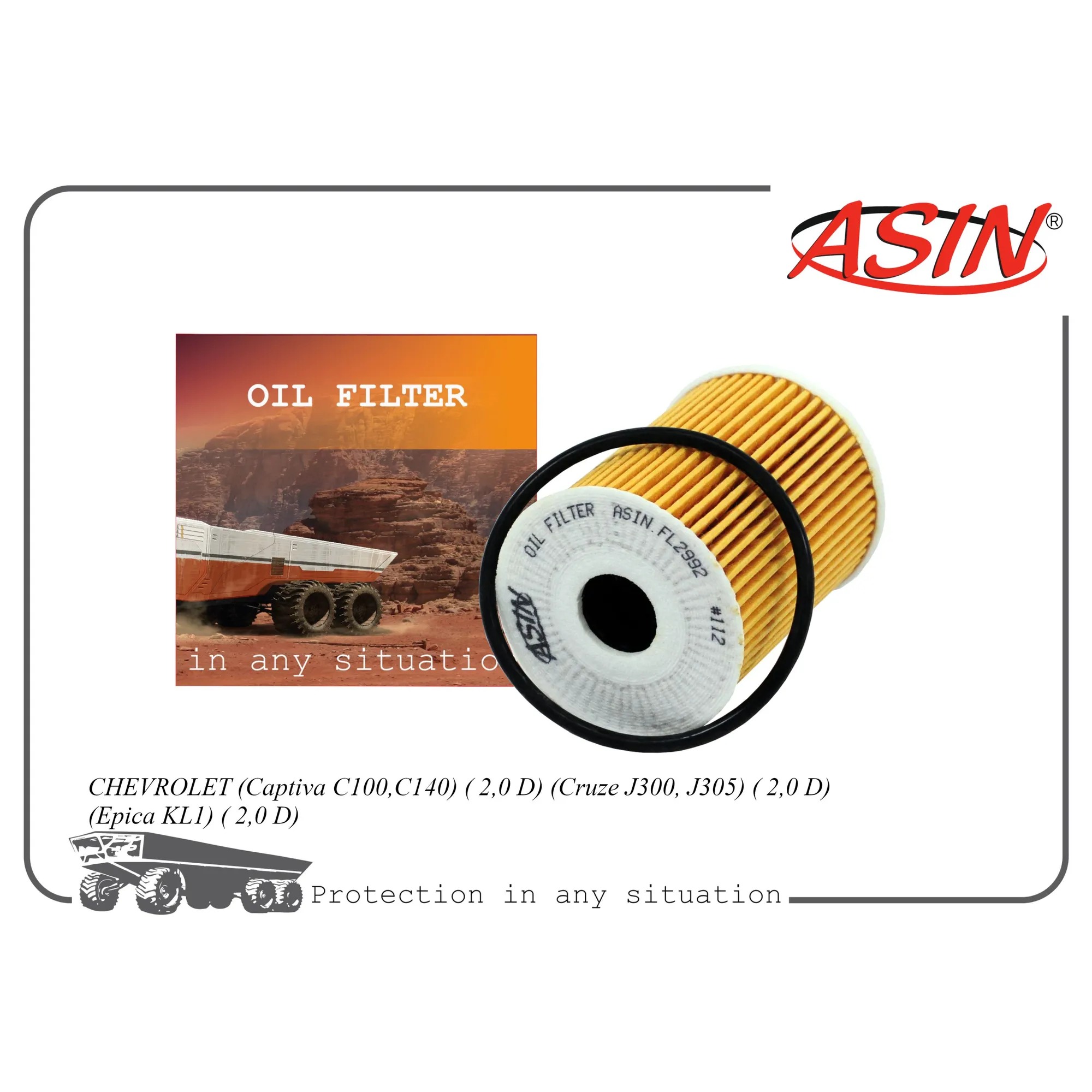 Фильтр масляный 93743595/ASIN.FL2992 ASIN ASIN ASIN.FL2992