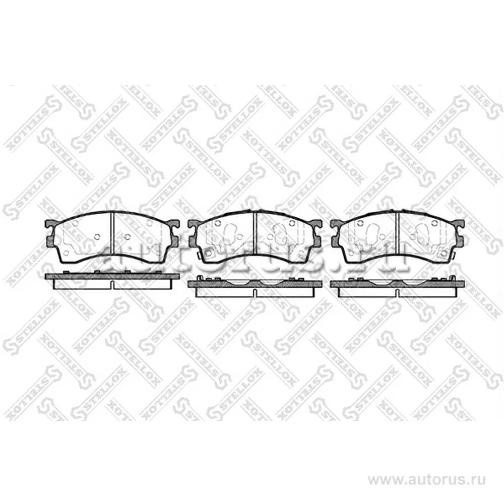 Колодки дисковые п. с антискрип. пластинами Mazda 323 1.4-2.0D 98- STELLOX 426 012B-SX