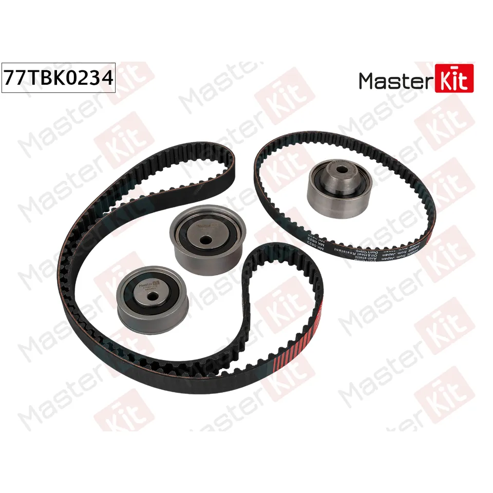 Комплект ремня ГРМ Mitsubishi GALANT (DJ_, ED_, EF_) 2003 - MASTERKIT 77TBK0234
