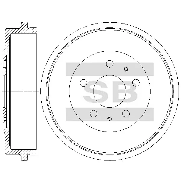 Диск тормозной FORD FOCUS II 04-12 SANGSIN BRAKE SD7108