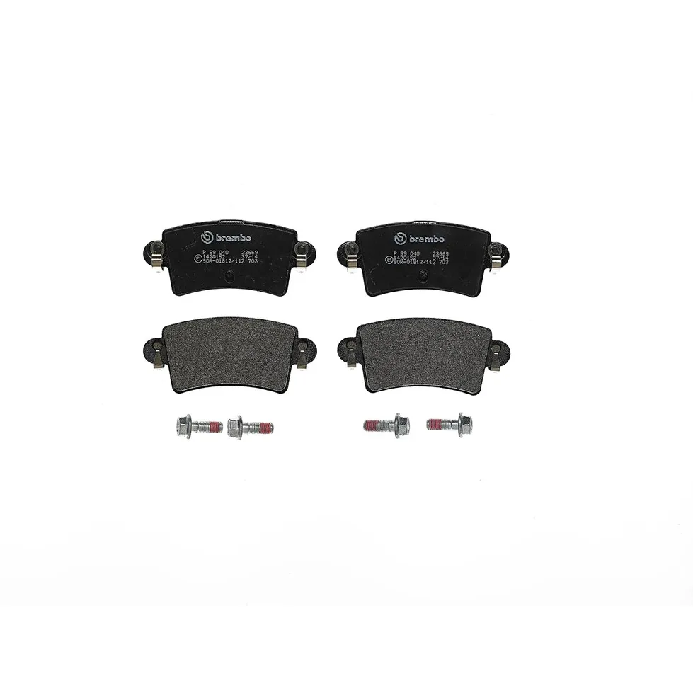 Колодки тормозные дисковые задн, NISSAN INTERSTAR dCi 100/dCi 120/dCi 140/dCi 150 03- BREMBO P59040