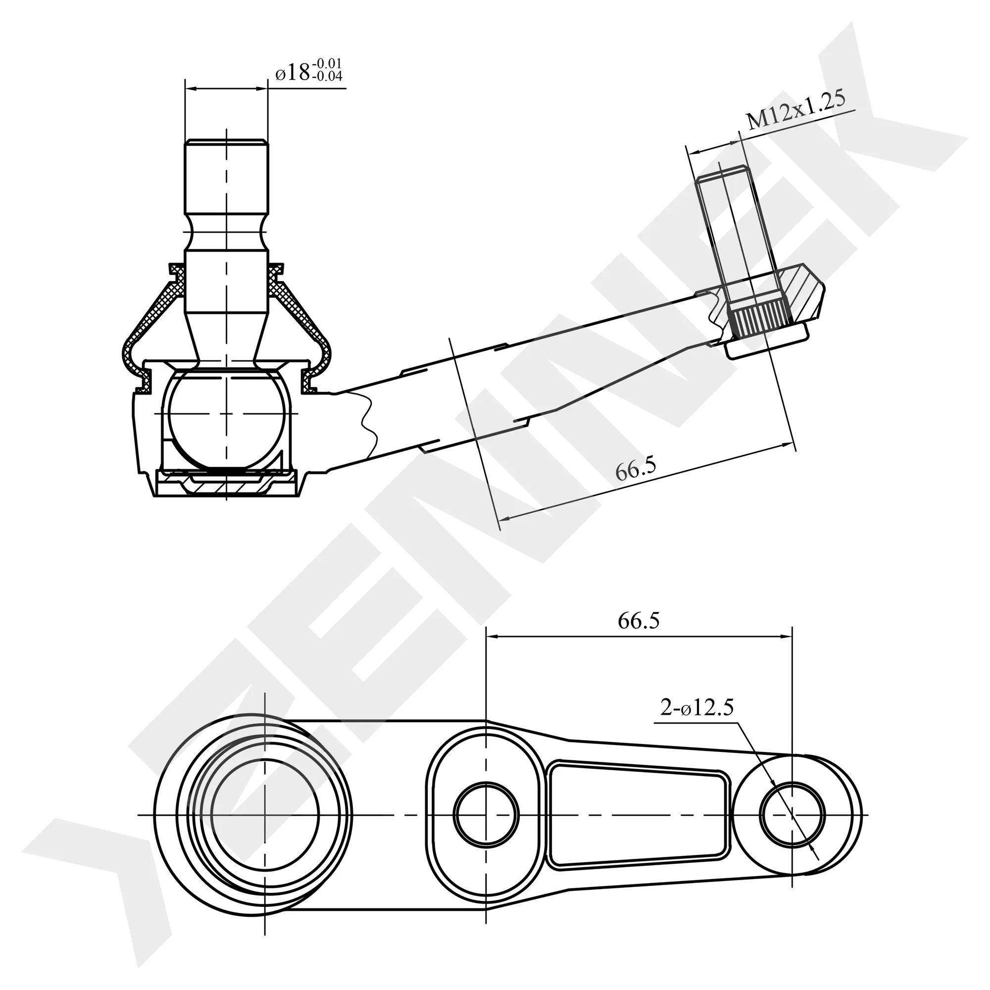 Опора шаровая MAZDA 323 89-98 ZENNEK DBJ0030