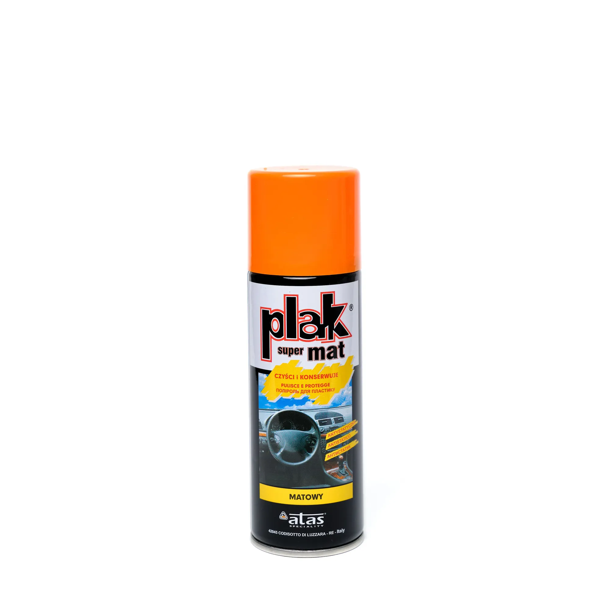 Полироль салона PLAK Super Mat 200 мл (аэр.) Апельсин PLAK 5082