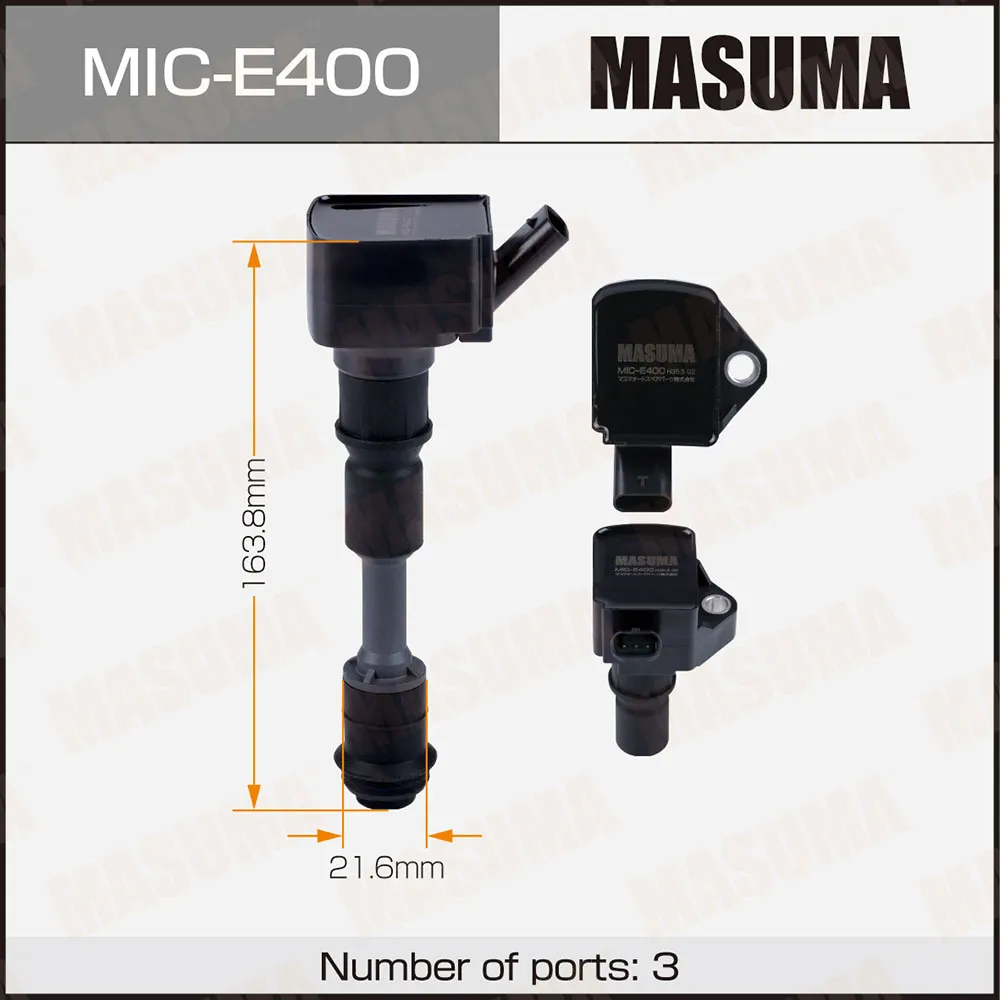 КАТУШКА ЗАЖИГАНИЯ MASUMA, VOLVO S60 II / B4204T MASUMA MICE400
