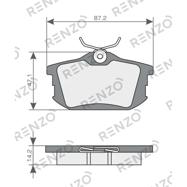 Колодки дисковые RENZO RNZ314