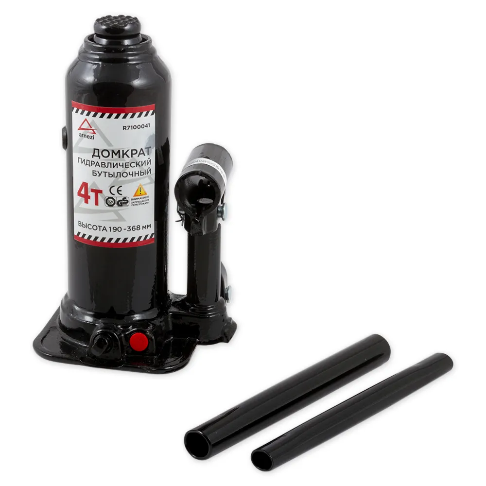 Домкрат гидравлический бутылочный 4 т 190-368 мм ARNEZI R7100041