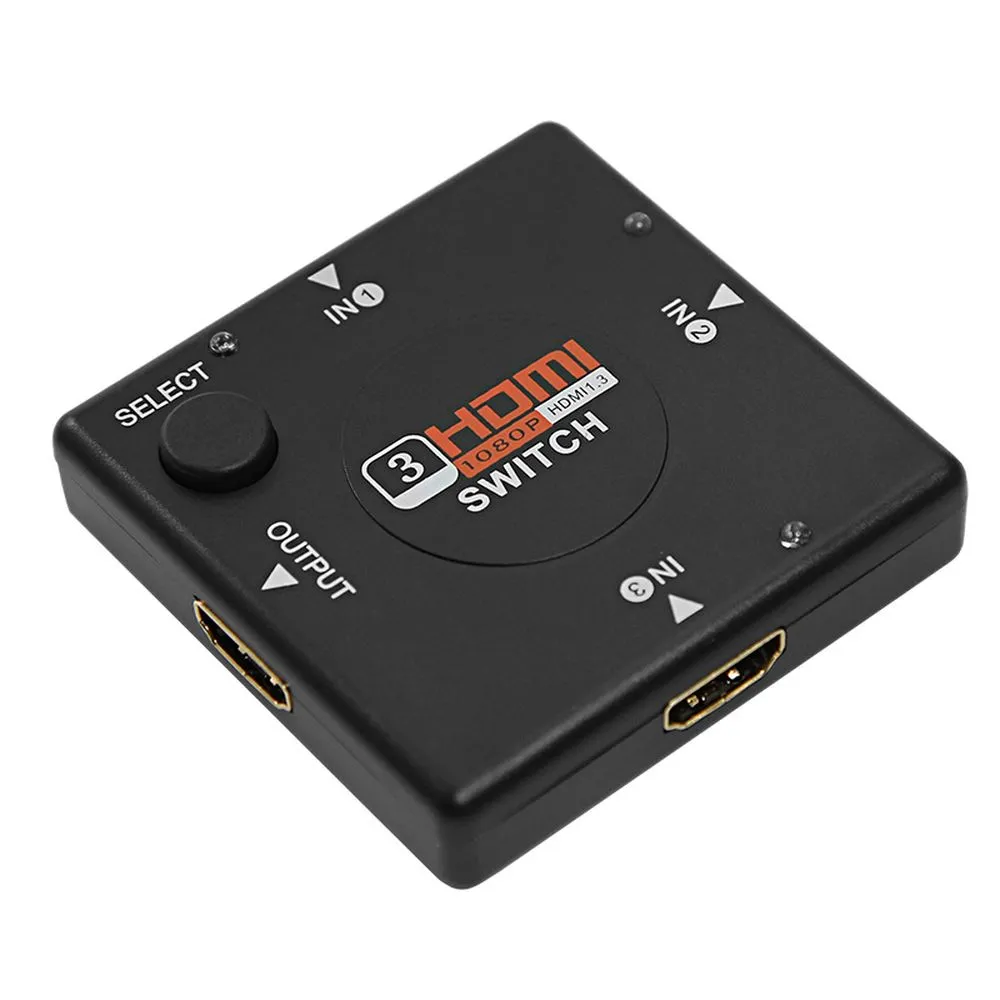 Переключатель гнездо HDMI на 3 гнезда HDMI, без питания, пластик REXANT 17-6912